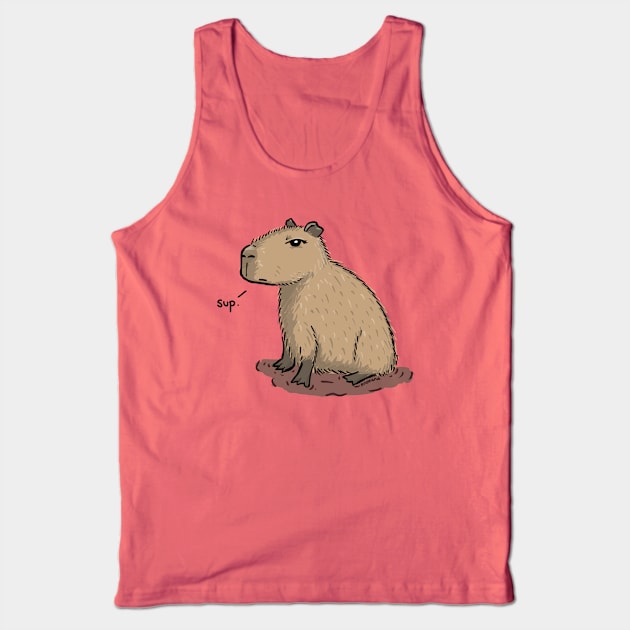 Sup - Capybara mood Tank Top by UselessRob